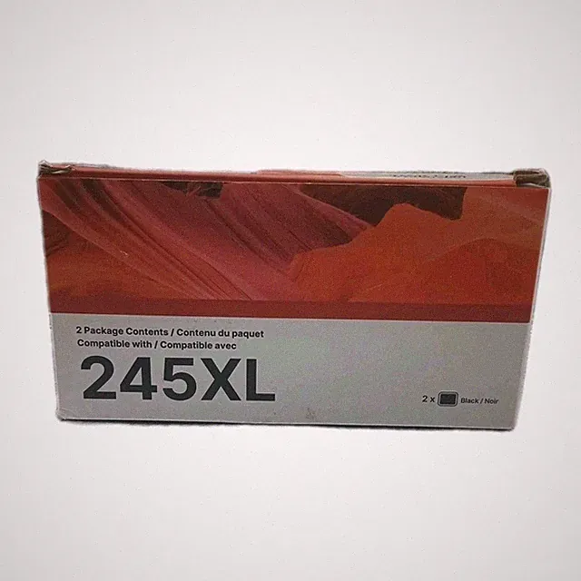 New Package Of 2x Teckkin Black 245XL Ink Cartridge Exp 03/2027 FAST 📭 🚚§}~