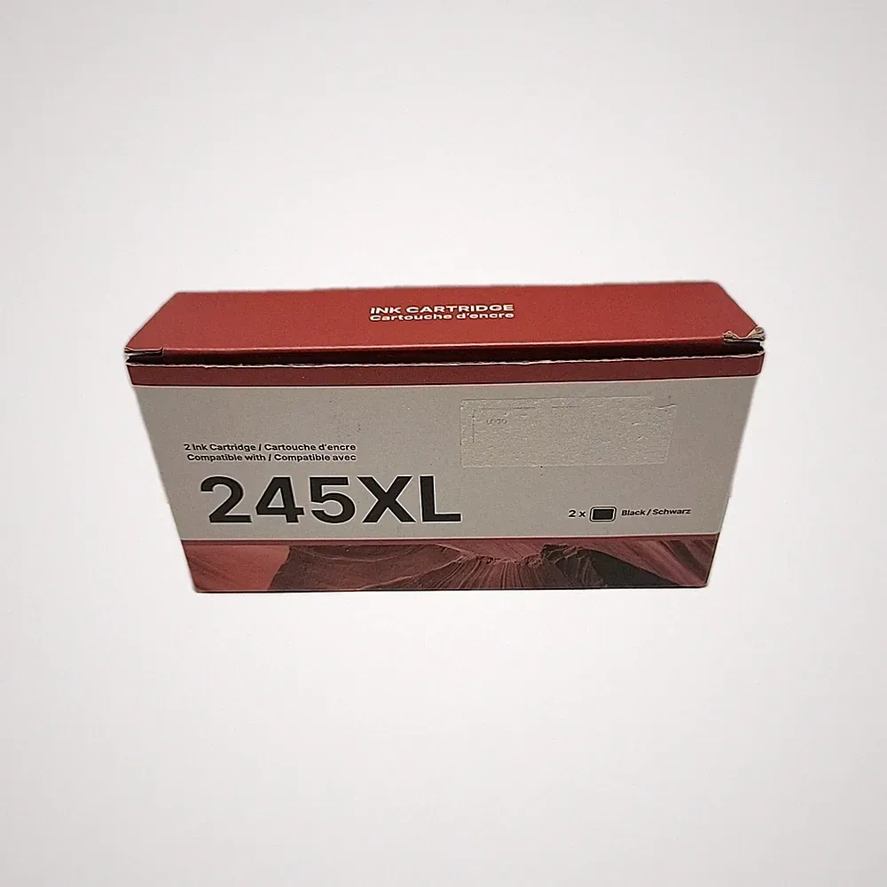 New Package Of 2x Teckkin Black 245XL Ink Cartridge Exp 11/2028