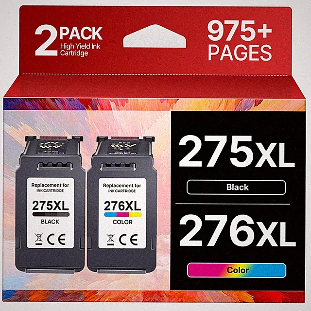 PG-275XL CL-276XL 275XL Black, 276XL Tri-color, Tri-color