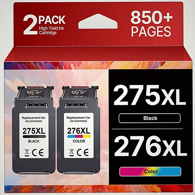 PG-275XL CL-276XL Replacement for Canon 275 and 276 Ink Cartridges for Canon...
