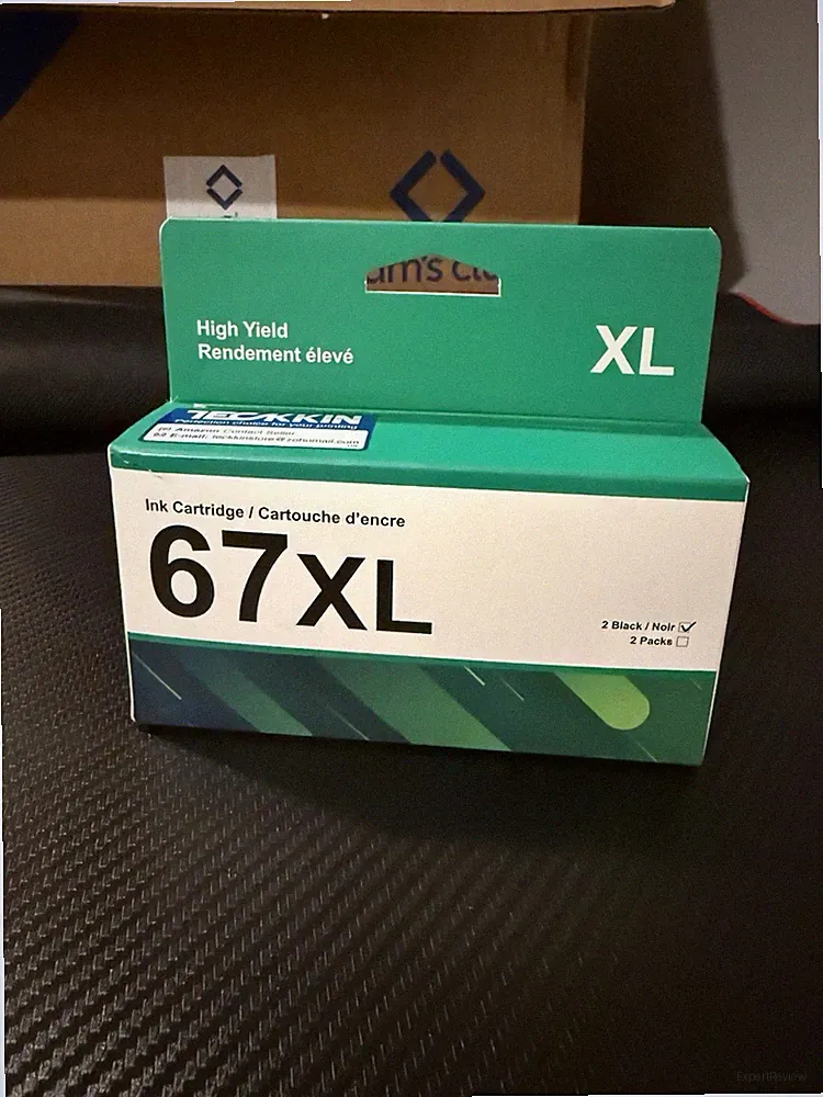 TECKKIN 67XL 2 Pack Black Ink Cartridges for HP DeskJet Envy Pro